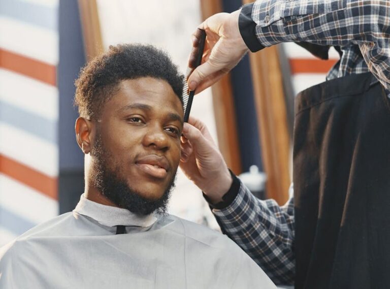 mid taper fade fluffy hair