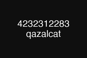 4232312283 qazalcat